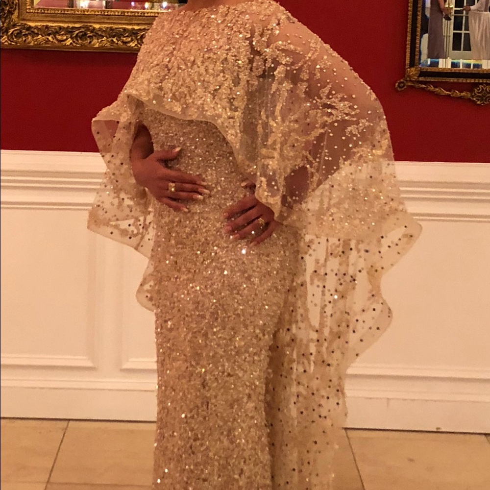 Evening dress.with cape.